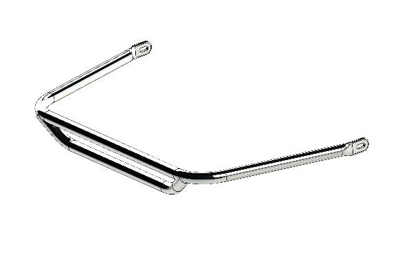 EUROSTAR AGILE/DYNAMICA FRONT BUMPER - CHROMED -HIGH