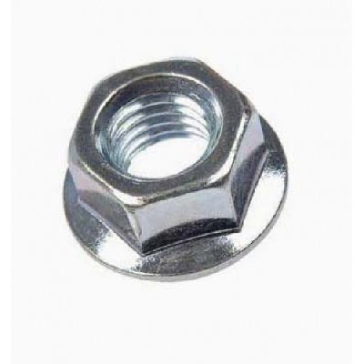 NUT M10 WITH FLANGE - WHITE GALVANIZED