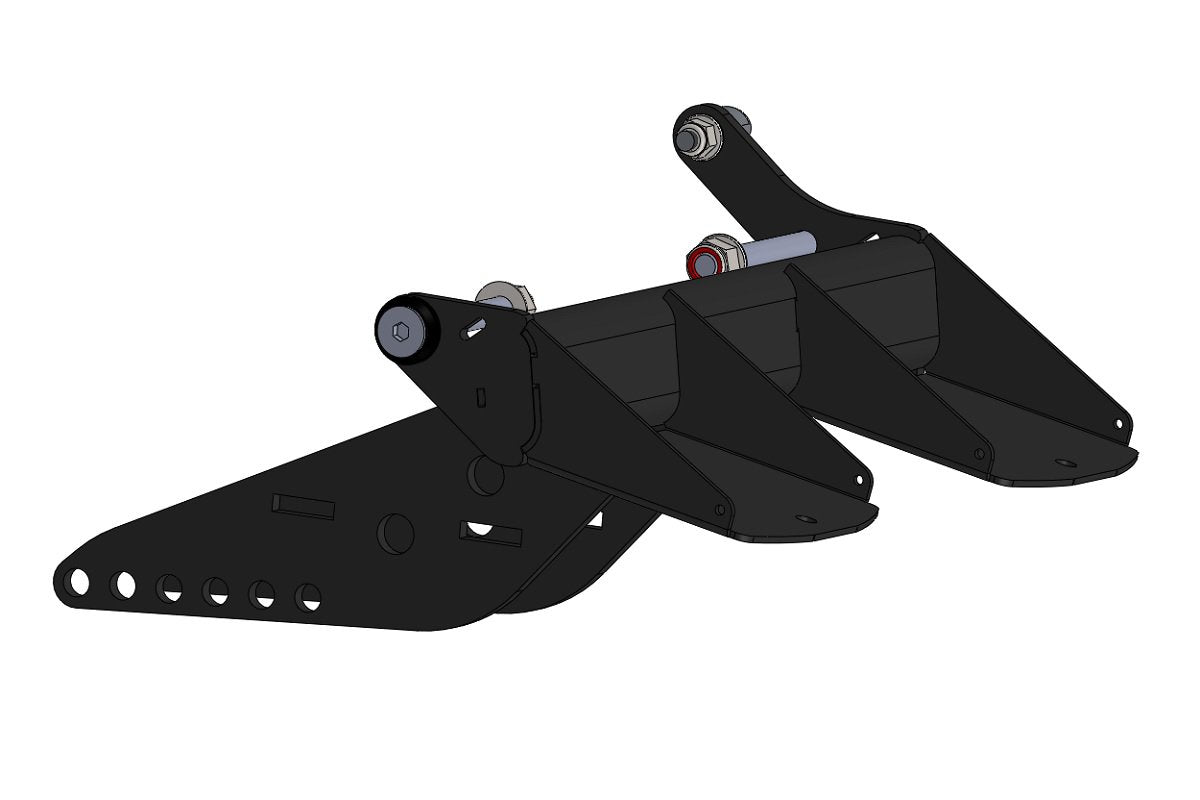 PAROLIN ADJUSTABLE FOOTREST KIT (WITHOUT PEDALS)