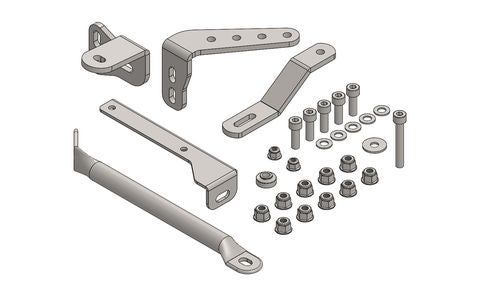 KIT SUPPORTS FOR RADIATOR AND EXHAUST DD2