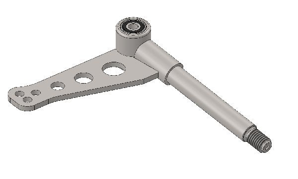 WELDED STUB AXLE MINI WITH SHORT PIN 3 HOLES COMPLETE BEARING