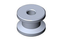 ALLOY SPACER FOR BRAKE PUMP M6 - BLACK ANODIZED