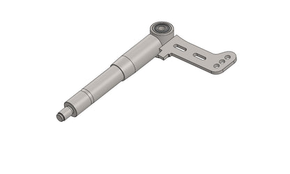 WELDED CHROMED STUB AXLE 25-25 40MM 10,2° PIN M10 COMPLETE (SENIOR 10MM)