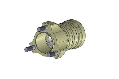 FRONT HUB FOR 25MM STUB AXLES