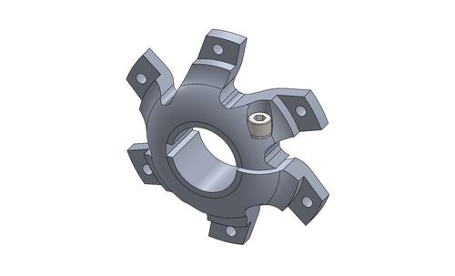 DISC CARRIER H.Q. WITH BOLT AND WASHER - BLACK ANODIZED