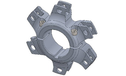 DISC CARRIER H.Q. WITH BOLT AND WASHER - BLACK ANODIZED