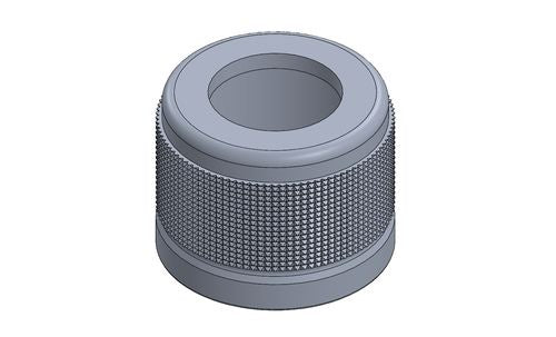 SMALL FUEL TANK CAP WITH HOLE - ALUMINIUM